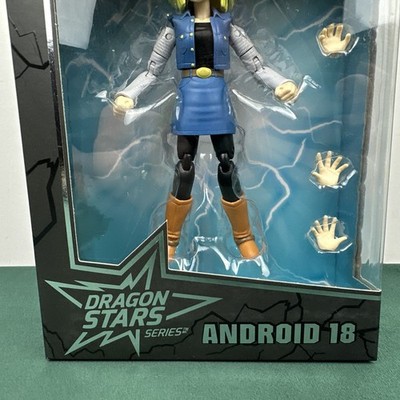 Dragon Ball Super – Figurine Dragon Stars Android 18, 16,5 Cm, 16 Points D'articulation, Series 12