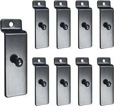 Metal Slatwall Utility Hooks, 10Pcs Commercial Slatwall Picture Hook Notch Pi...