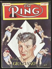 1949 The Ring Magazine-Rocky Graziano Boxing Legend