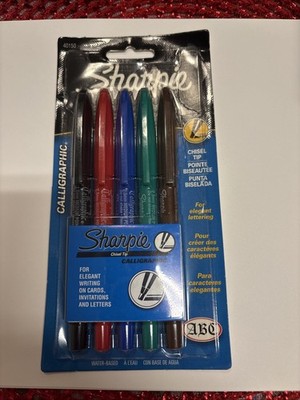VTG 2006 Sharpie Calligraphic Marker Pen Set (Pack of 5)