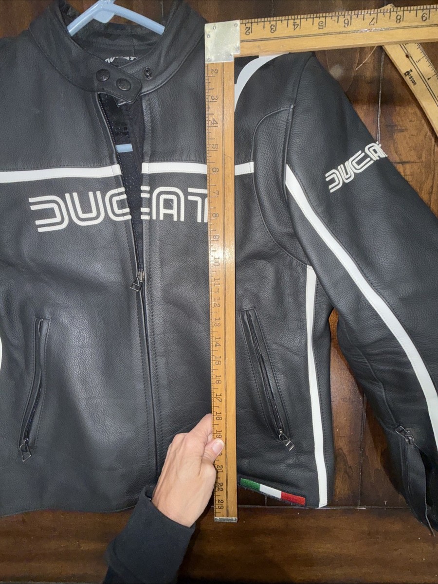 Ducati Dainese Vintage 80'S Women's Leather Motorcycle Jacket Size