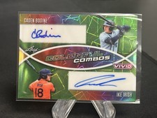 2025 LEAF VIVID DUAL AUTOGRAPH CADEN BODINE, IKE IRISH /8 ORIOLES