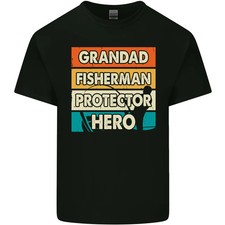 Camiseta de algodón ligero Grandad Fisherman Funny Fishing para hombre