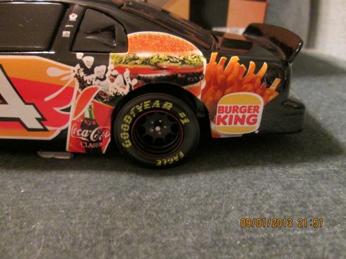 RCCA NASCAR 1:24 Black Window Bank Steve Park #14 Burger King 1997 Chevrolet MC - Picture 10 of 11
