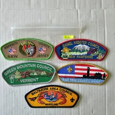 MONMOUTH, DANIEL WEBSTER, GREEN MT, PINE TREE & BALTIMORE AREA 5pc REGULAR ISSUE