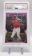 2023 Bowman Chrome NELSON RADA Pink Refractor /199 1st RC PSA 10 GEM MT BCP-132
