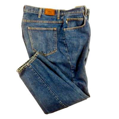 LL Bean Relaxed Fit Jeans Mens 40x30 Blue Denim
