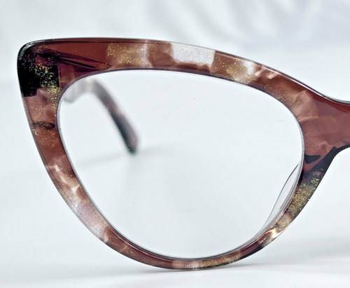 Unbranded WA624495-01 Plastic Cat Eye Brown 53-22-150 Eyeglasses Frames Only - Picture 5 of 10