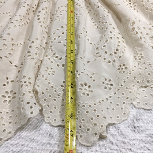 Ulla Johnson Silk Dress Women 2 S Eyelet Lace Crochet Tiered Boho Midi Designer - Picture 21 of 23