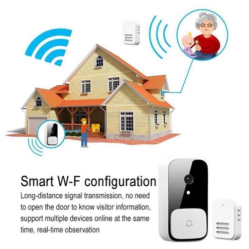 Timbre de seguridad inalámbrico inteligente WiFi intercomunicador cámara de video timbre de puerta - Imagen 7 de 11
