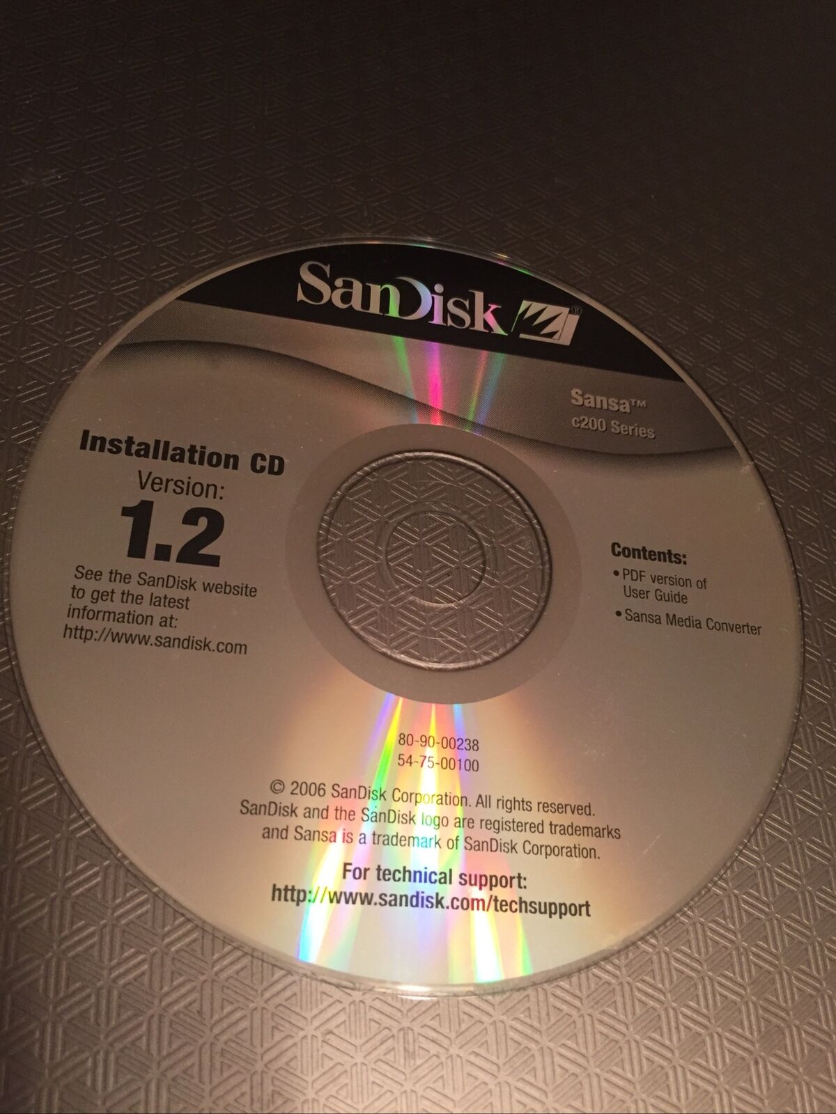 ScanDisk Installation CD Version 1.2