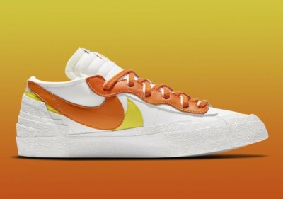 Nike Blazer Low Sacai White/Magma Orange Men's Size