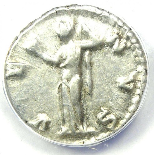 Roman Crispina AR Denarius Coin 180-182 AD - Certified ANACS XF45 (EF45) - Picture 4 of 5