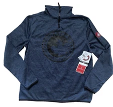 NWT Canada Weather Gear Men's 1/4 Zip Pullover Size M Blue