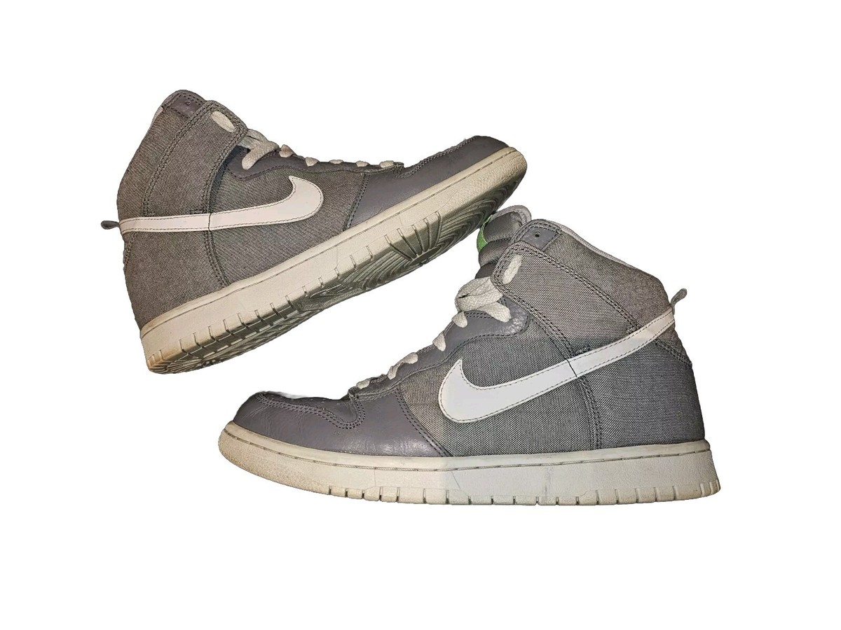 Nike Dunk High Shoe Wolf Grey 317982-045 Men Size 9 From  display picture 1
