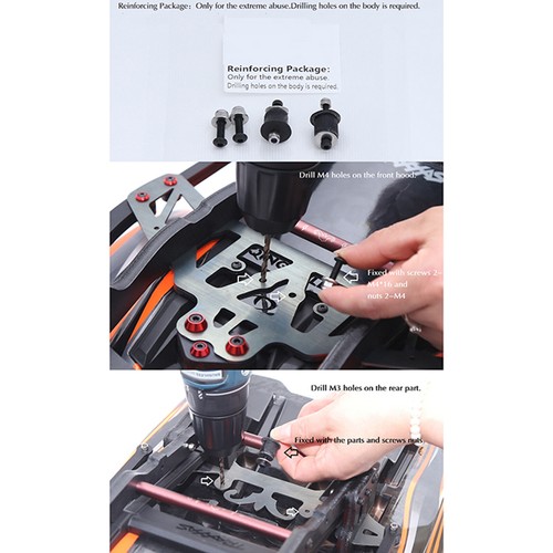 For 1/6 Traxxas XRT 78086-4 RC Car Imported Nylon Black XRT Anti-roll Rack - Picture 13 of 13