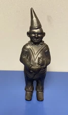 Antique C. 1908 A.C. Williams Cast Iron Clown Bank SIgn Circus Carnival Sideshow