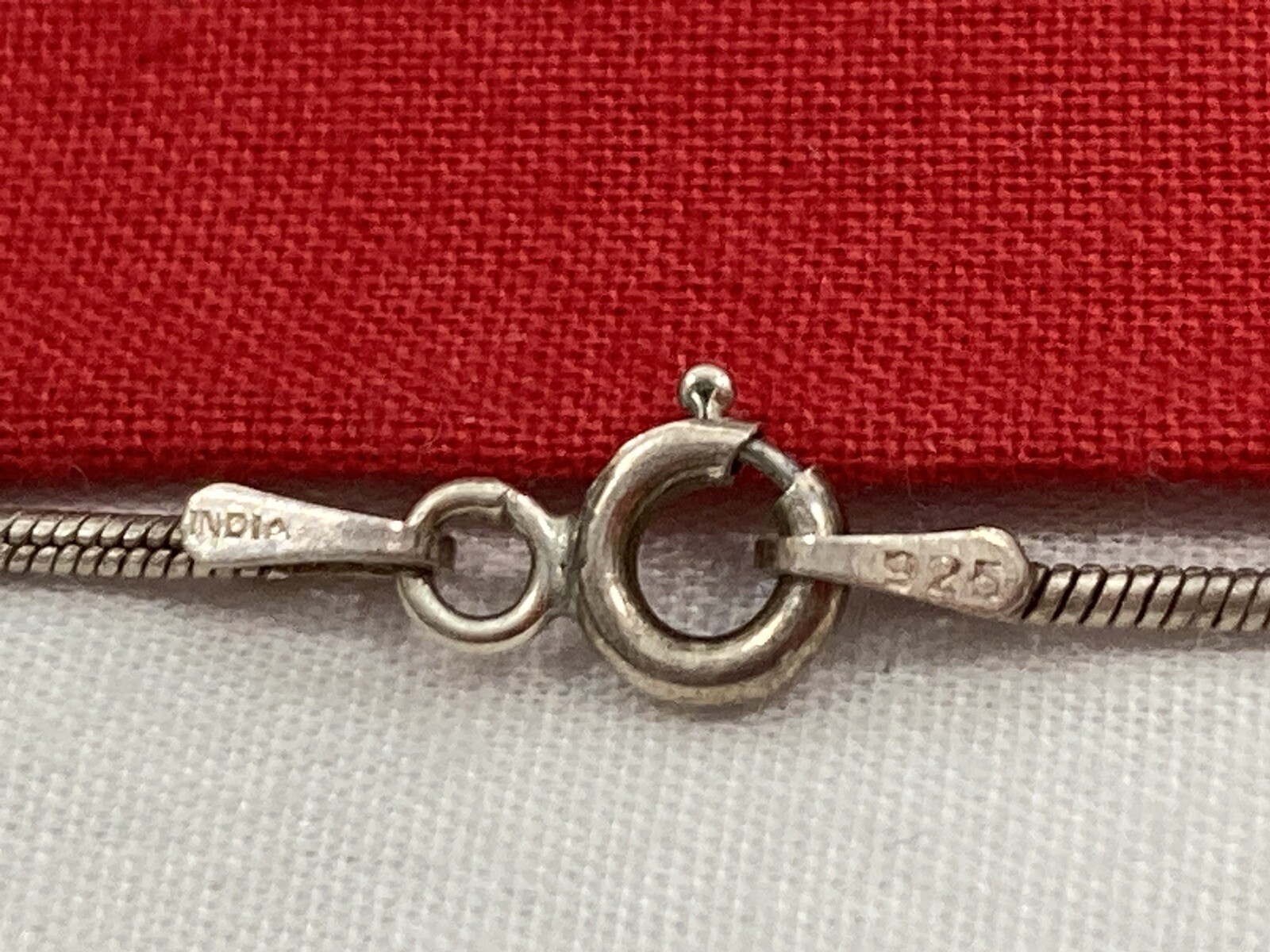 Vintage 925 India Solid Sterling Silver Snake 16”… - image 11