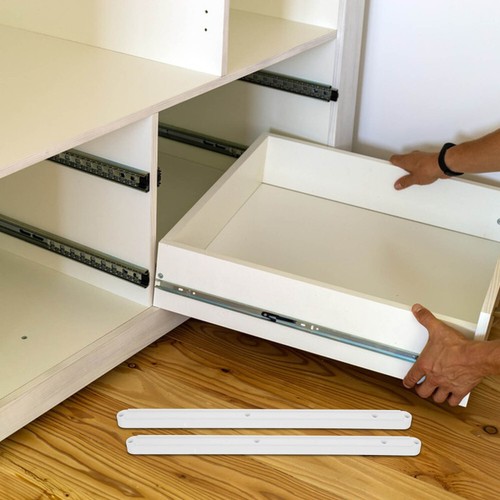 2pcs Drawer Slides Plastic Cabinet Drawer Slides Smooth Drawer Rails Kitchen - Picture 9 of 12