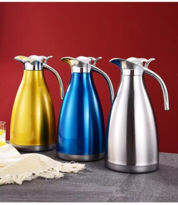 Tea Coffee Pot Large Hot Water Flask Stainless Steel Thermos