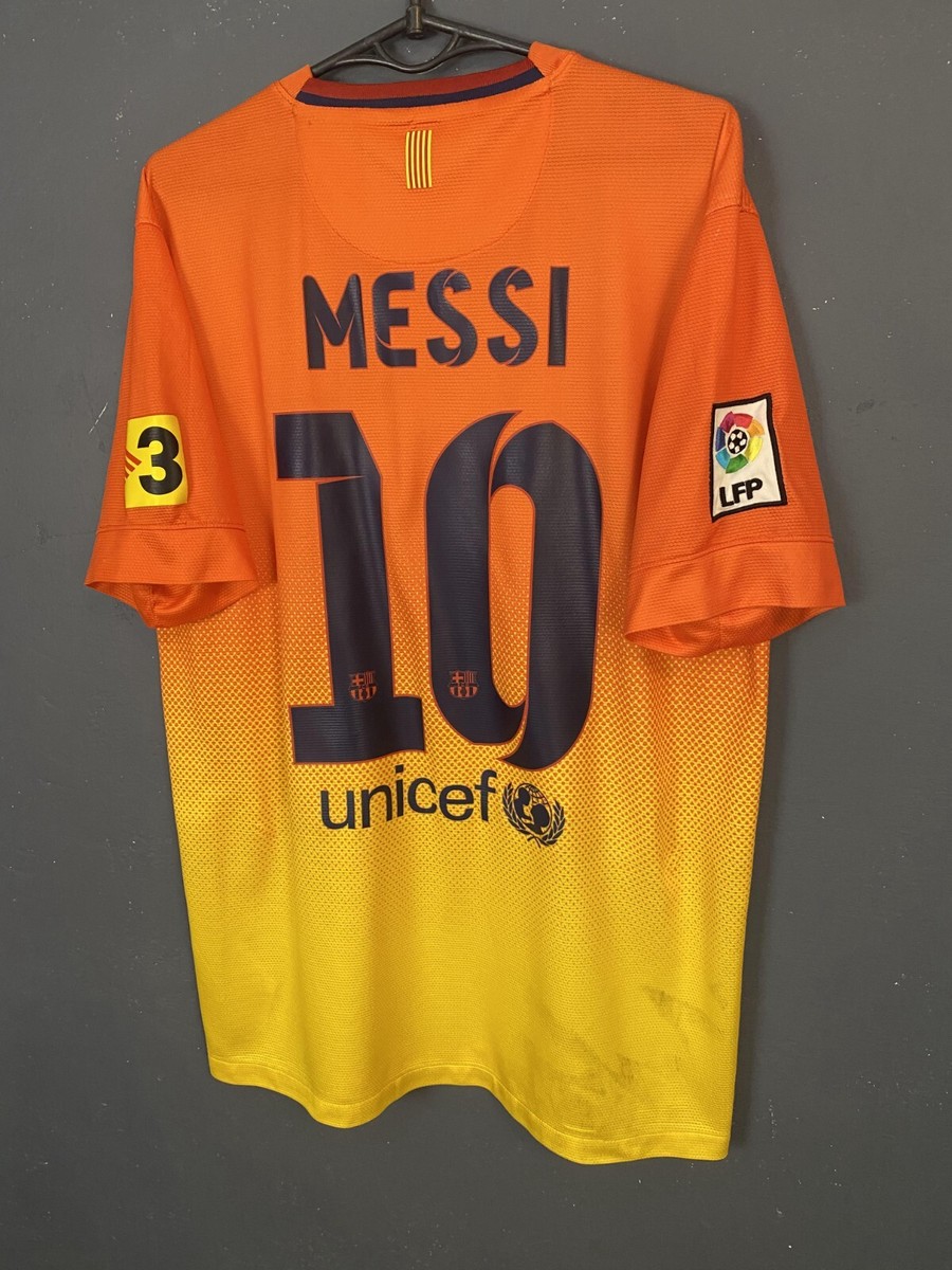 MEN FC BARCELONA 2012/2013 LEO MESSI 10 AWAY SOCCER FOOTBALL SHIRT