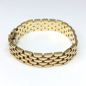 gold panther link bracelet