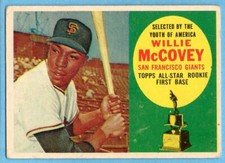 1960 Topps #316 Willie McCovey VG-VGEX MARKED San Francisco Giants ROOKIE A8387