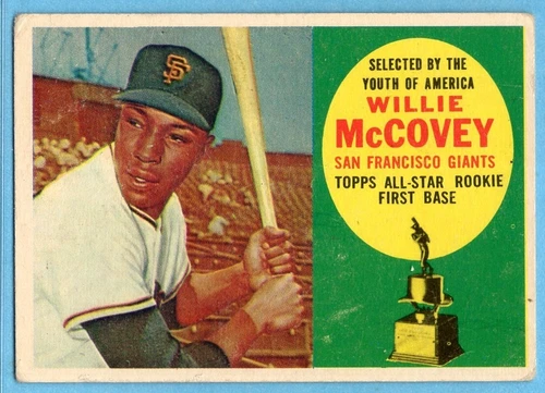 1960 Topps #316 Willie McCovey VG-VGEX MARKED San Francisco Giants ROOKIE A8387
