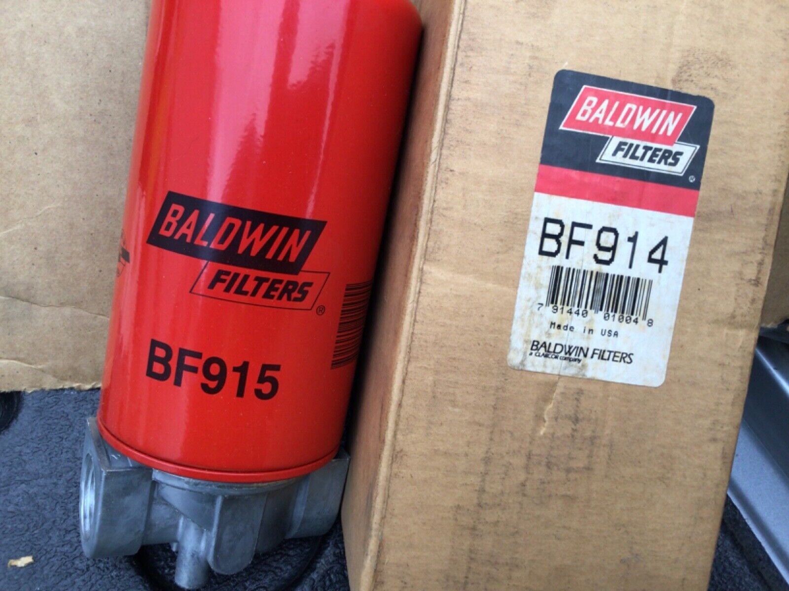 BF914 BALDWIN NEW GENUINE HEAVY DUTY FILTER & BASE ASSEMBLY