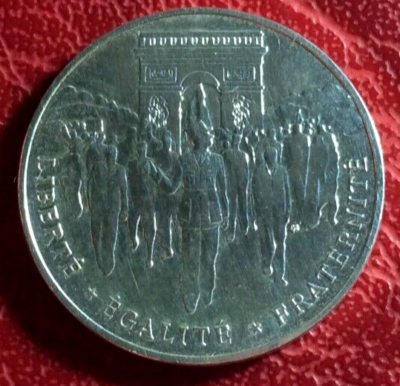 100 FRANCS 50th Anniversary of the Liberation of Paris 1994 silver