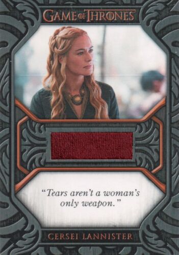 Juego de Tronos Iron Anniversary S2, Cersei Lannister Reliquia Tarjeta de cotización QC1 - Imagen 1 de 2