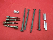 TAMIYA SUPER CLODBUSTER AXLES DOGBONES  AXLE SHAFTS SET + PINION GEARS  F + R