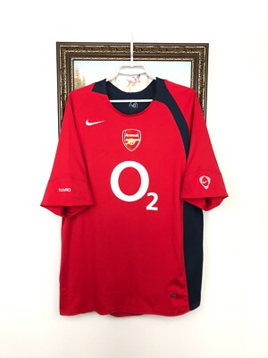 Vintage Nike Arsenal Football Shirt o2 Soccer Train Jersey Mens