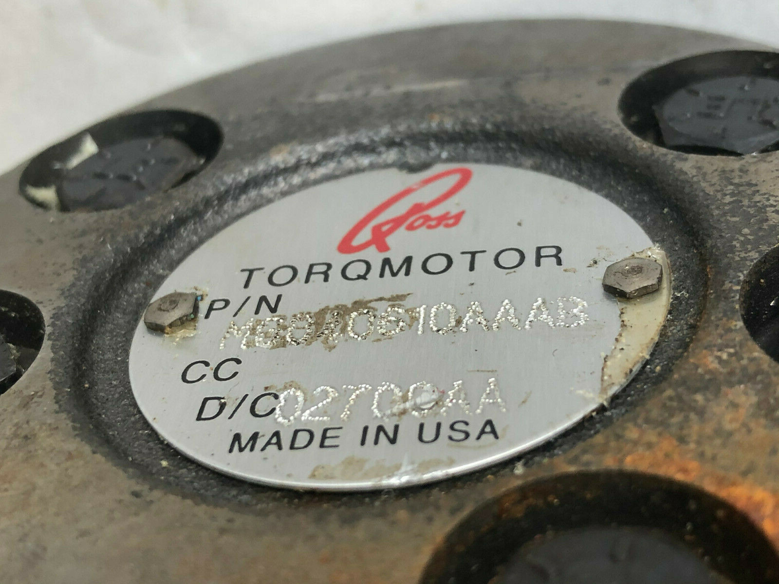 ROSS MG040610AAAB TORQMOTOR HYDRAULIC MOTOR WF8 MGO40610AAAB 0A03 OAO3