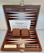 Vintage Cardinal Backgammon Travel Game Set Magnetic Complete 9  x 7  Clean
