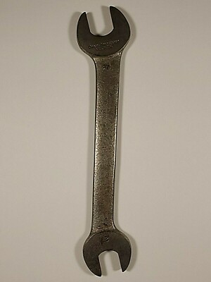 VLCHEK CHROME MOLYBDENUM 19/32'' x 11/16'' OPEN END WRENCH WWll 2 Vintage