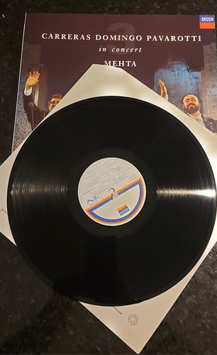 Carreras Domingo Pavarotti in Concert MEHTA Vinyl 12" Record Decca 1990 - Picture 4 of 6