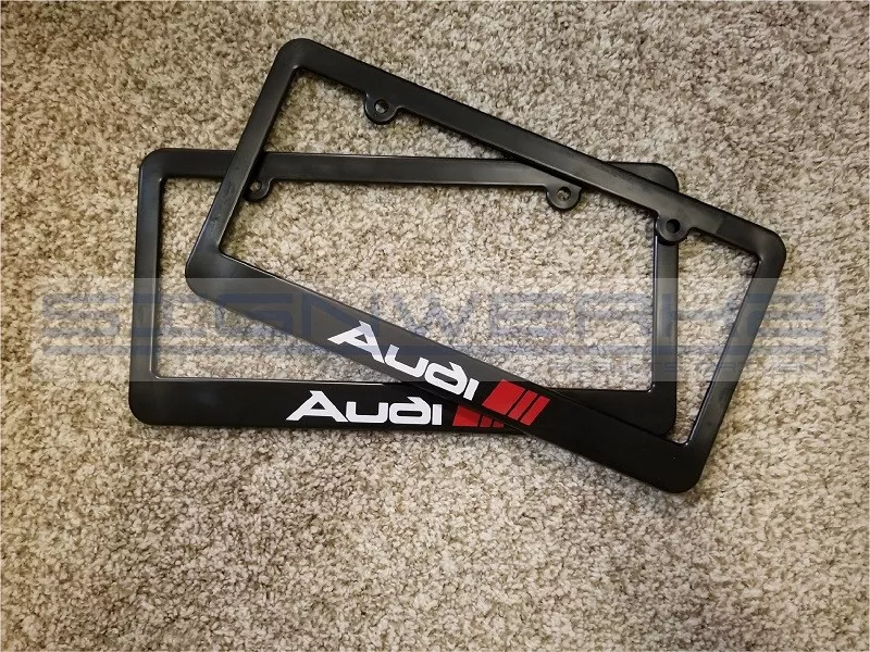 Audi a4 license plate frame deals