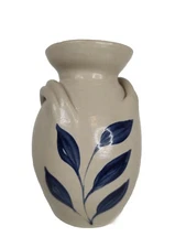 Williamsville Pottery Salt Glaze Vase Crock Floral