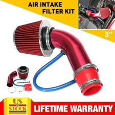 Car Cold Air Intake Filter Pipe Induction Power Flow Hose System Accessories Kit