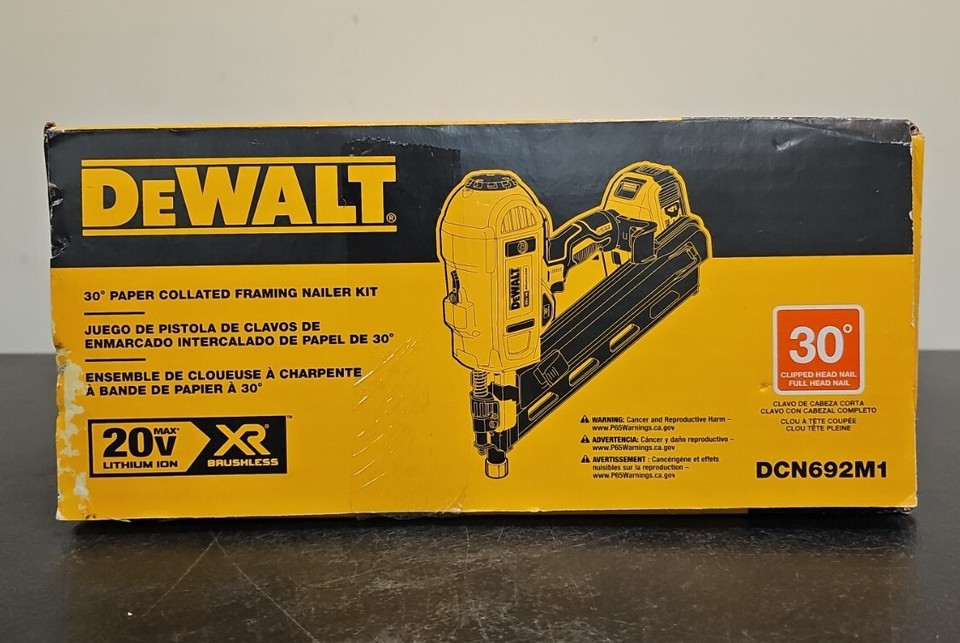 DEWALT DCN692M1 20V MAX XR Brushless 30 Degree Paper Collated Framing