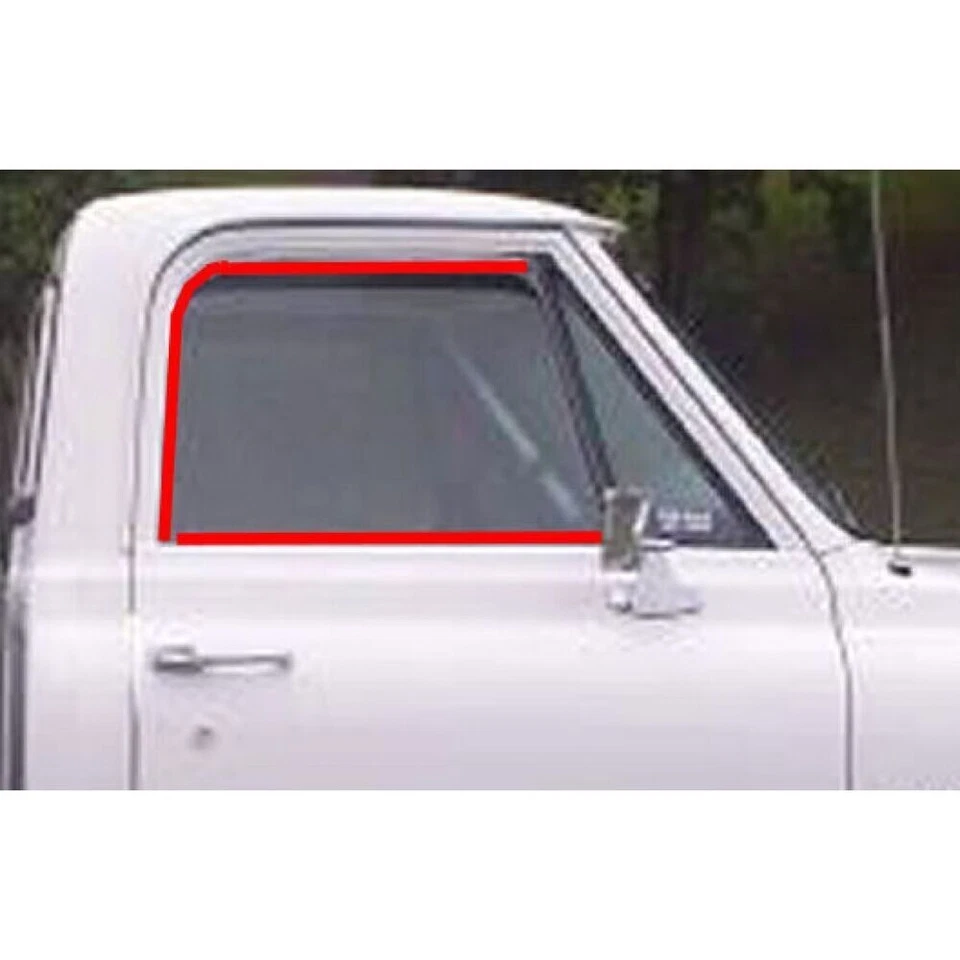 Kit de fieltro de barrido de ventana izquierda/derecha para Chevy GMC KG1006-8 1967-1972 C10/C20/C30 NUEVO Foto 2 de 2