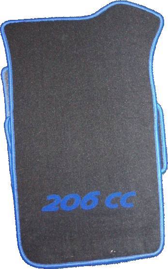 Tapis moquette Peugeot 206 CC pour rouler cheveux au vent avec style