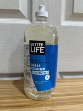 New Better Life 32 oz Glass Cleaner CONCENTRATE (Refill 5 Bottles) Plant Derived