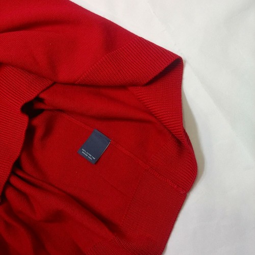 Hart Schaffner Marx men 2XB Extra Fine Merino Wool V-Neck Pullover Sweater Red - 第 3/9 張圖片