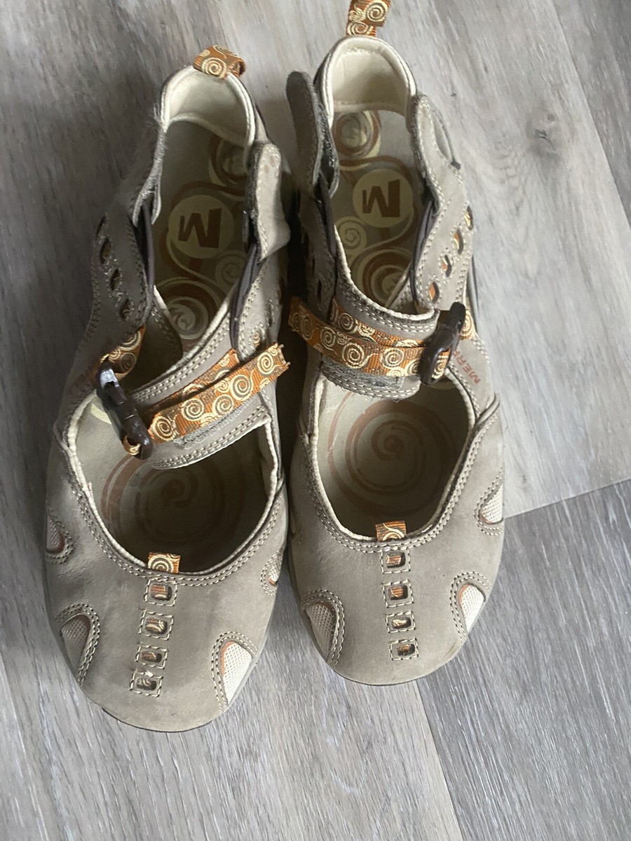 Merrell Womens Ginger Brindle Mary Janes Vibram sole size 10 | eBay