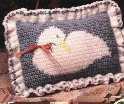 Sleeping Goose Pillow Crochet Pattern Instructions