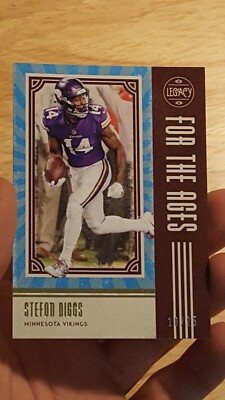 2020 Panini Legacy Stefon Diggs For The Ages Indigo Parallel #'d 18/25!