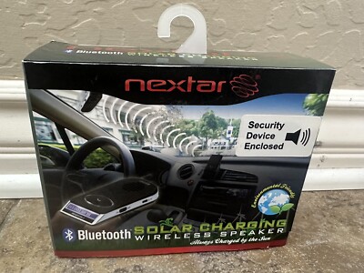 Nextar bluetooth solar charging wireless speaker nib Z3