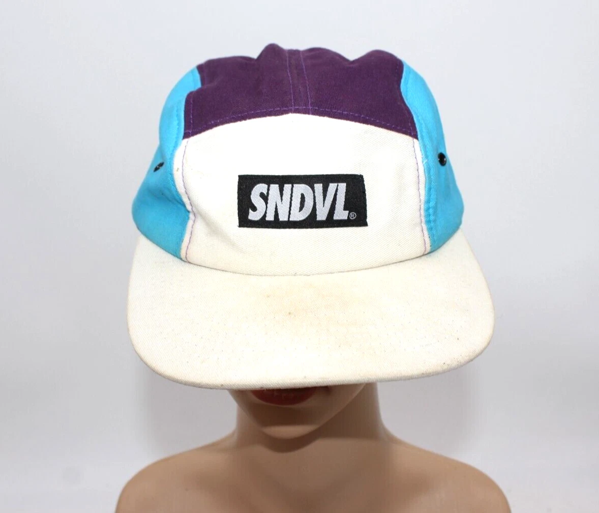 SNDVL Sole Individual Hat Adult One Size Adjustable Turquoise Strapback Vintage